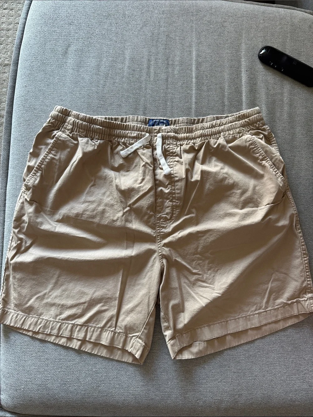 J. Crew Men's Beige Drawstring Cotton Athletic Shorts